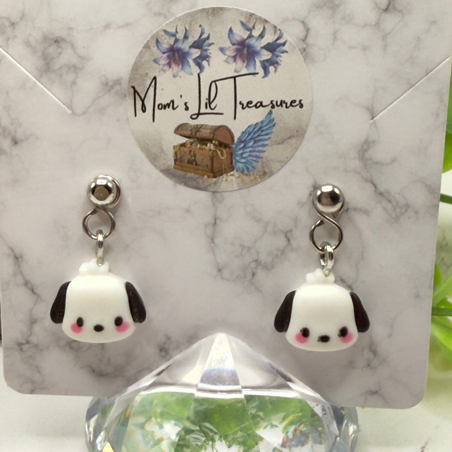 Kuromi Sanrio Dog Charm Doll Earring DANGLE ONLY • 18” Fashion Doll Jewelry