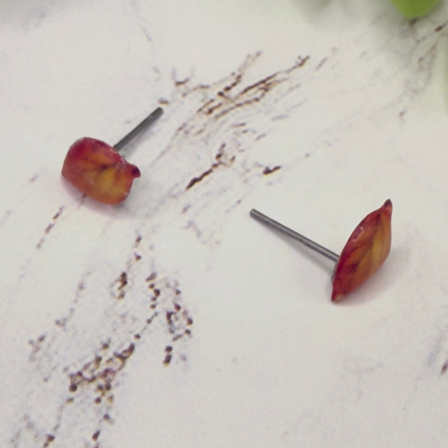 Fall Autumn Leaves Leaf Post Doll Earrings  • 18 Inch Fashion Doll Jewelry