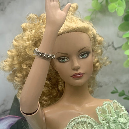 Silver Chain Doll Bracelet •16 Inch Fashion Doll Jewelry