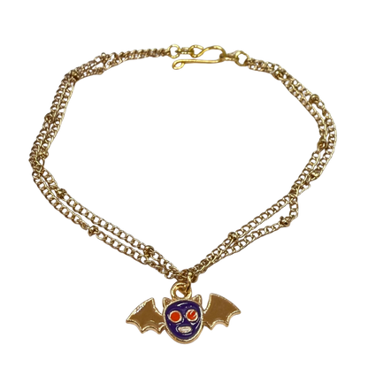 Cartoon Bat Pendant Double Gold Chain Doll Necklace Halloween 
• 18 Inch Fashion Doll Jewelry