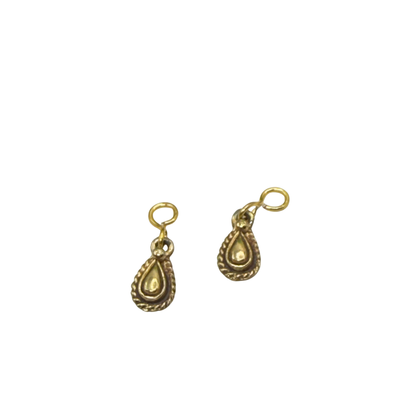 Gold Teardrop Doll Earrings DANGLE ONLY • 18 Inch Fashion Doll Jewelry