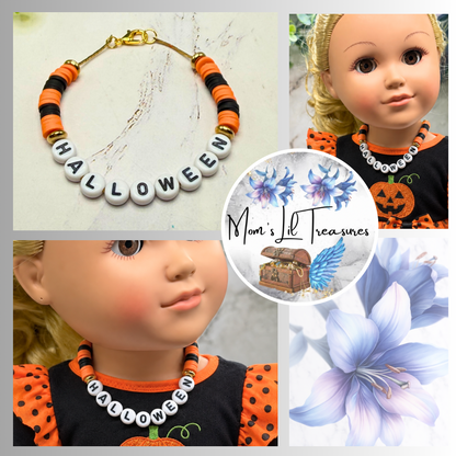 Halloween Plastic Beaded Doll Necklace | for 18 Inch Fashion Doll