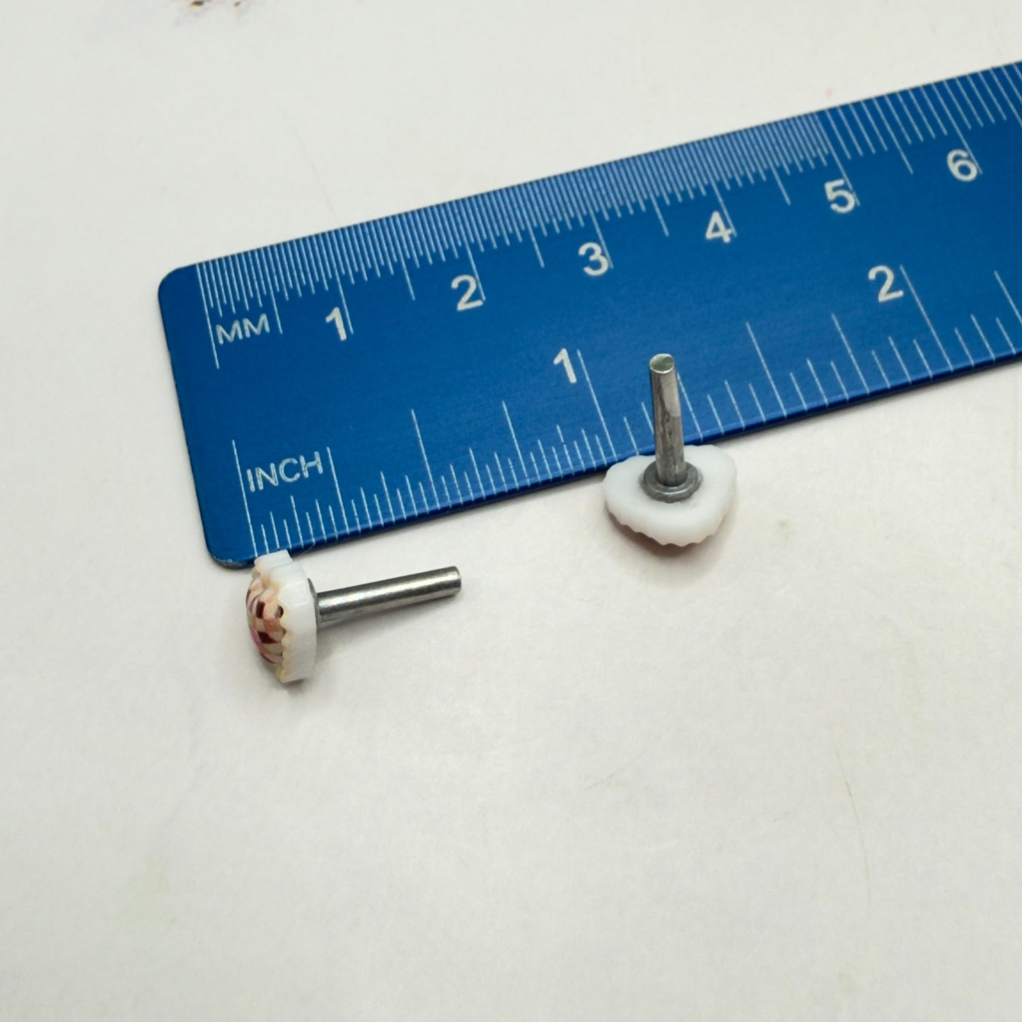 Pink Beige Lattice Design Heart Post Doll Earrings • 2mm Post for 18 Inch Fashion Doll