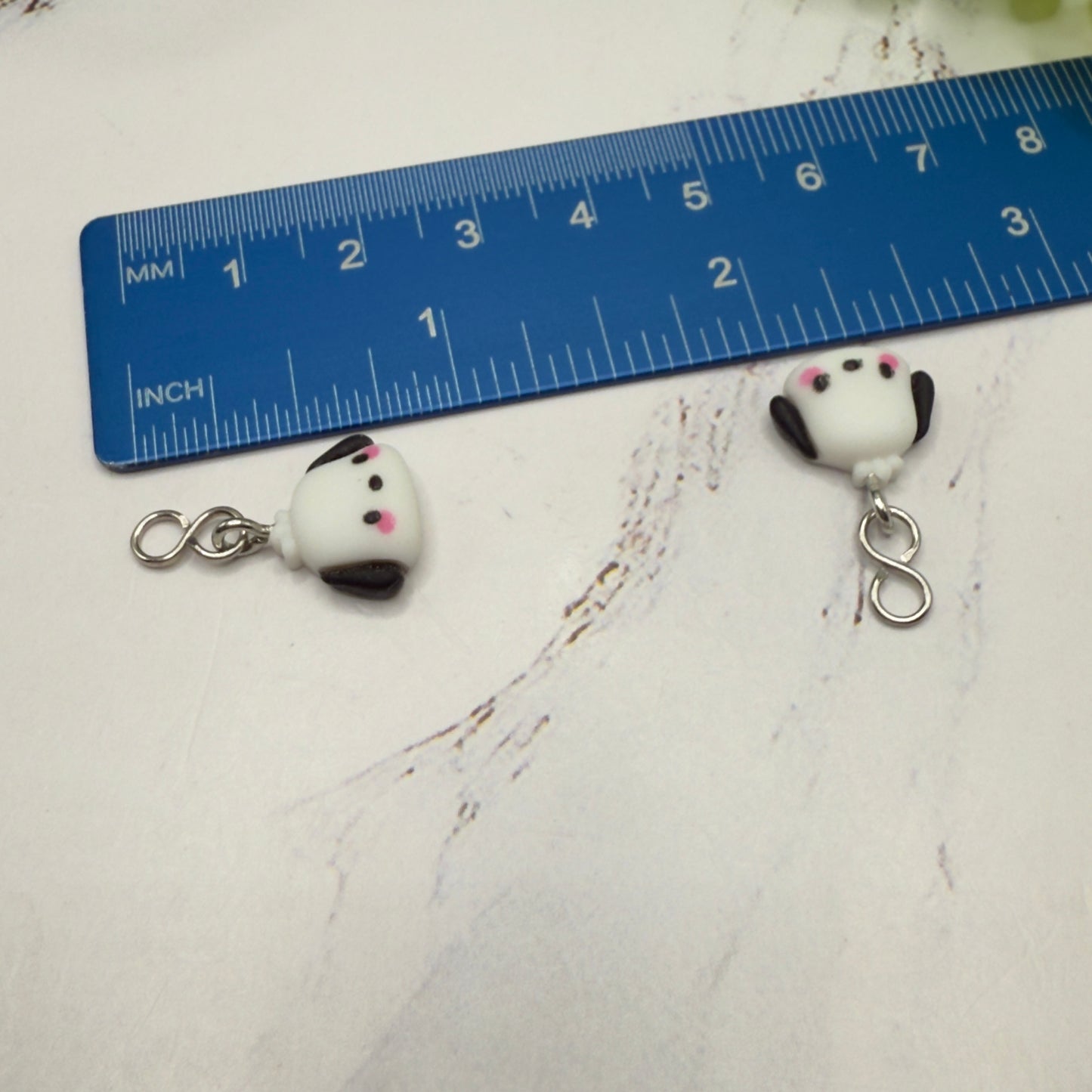 Kuromi Sanrio Dog Charm Doll Earring DANGLE ONLY • 18” Fashion Doll Jewelry