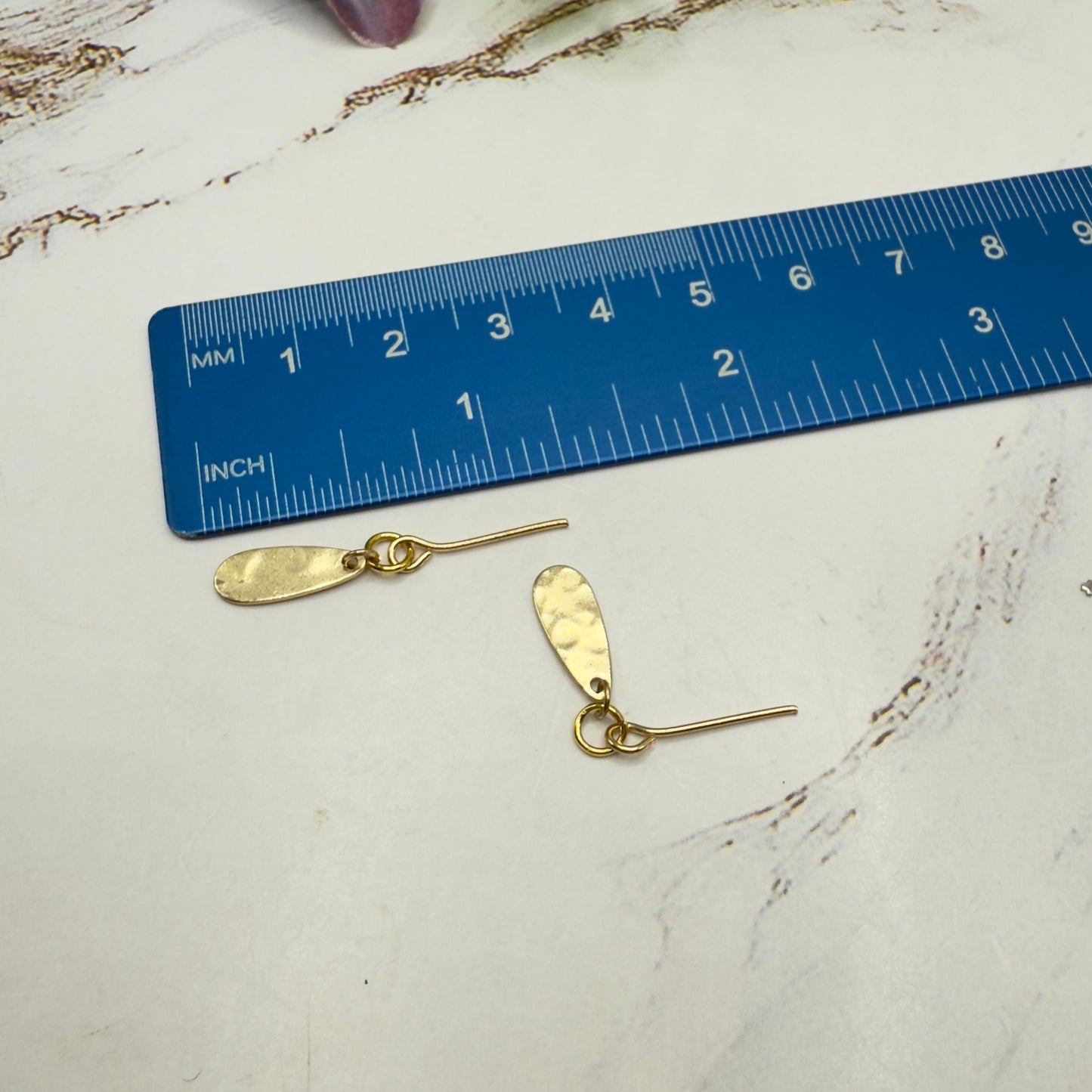 Gold Teardrop Dangle Doll Necklace & Earrings • 16 Inch Fashion Doll Jewelry