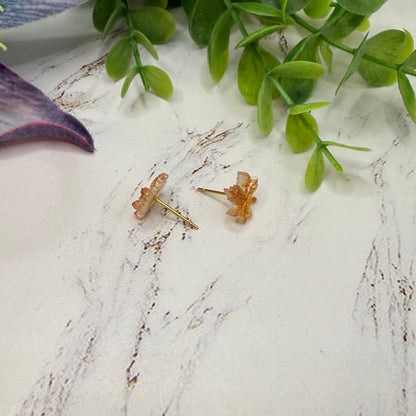 Autumn Fall Maple Leaf Doll Earrings • 18 Inch Fashion Doll Jewelry