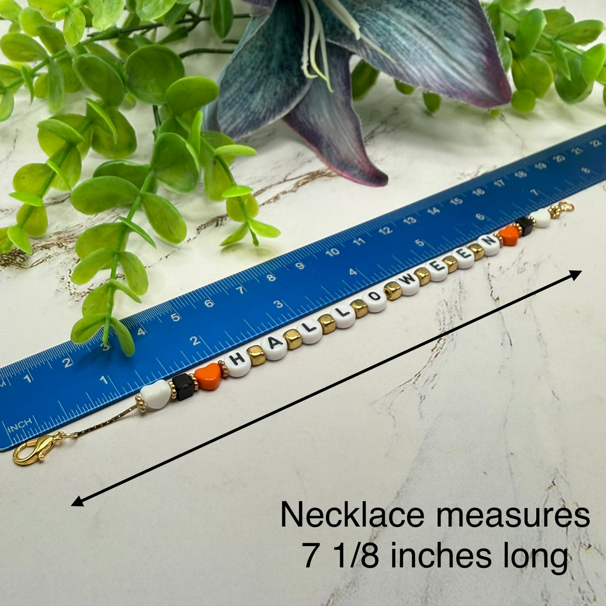 Halloween Beaded Necklace and Earrings Set | for 18 Inch Fashion Doll