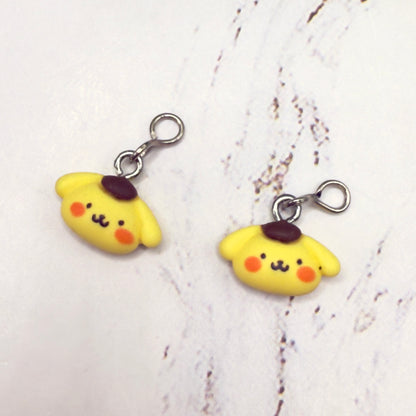 Pompompurin Sanrio Charm Doll Earring DANGLE ONLY • 18” Fashion Doll Jewelry