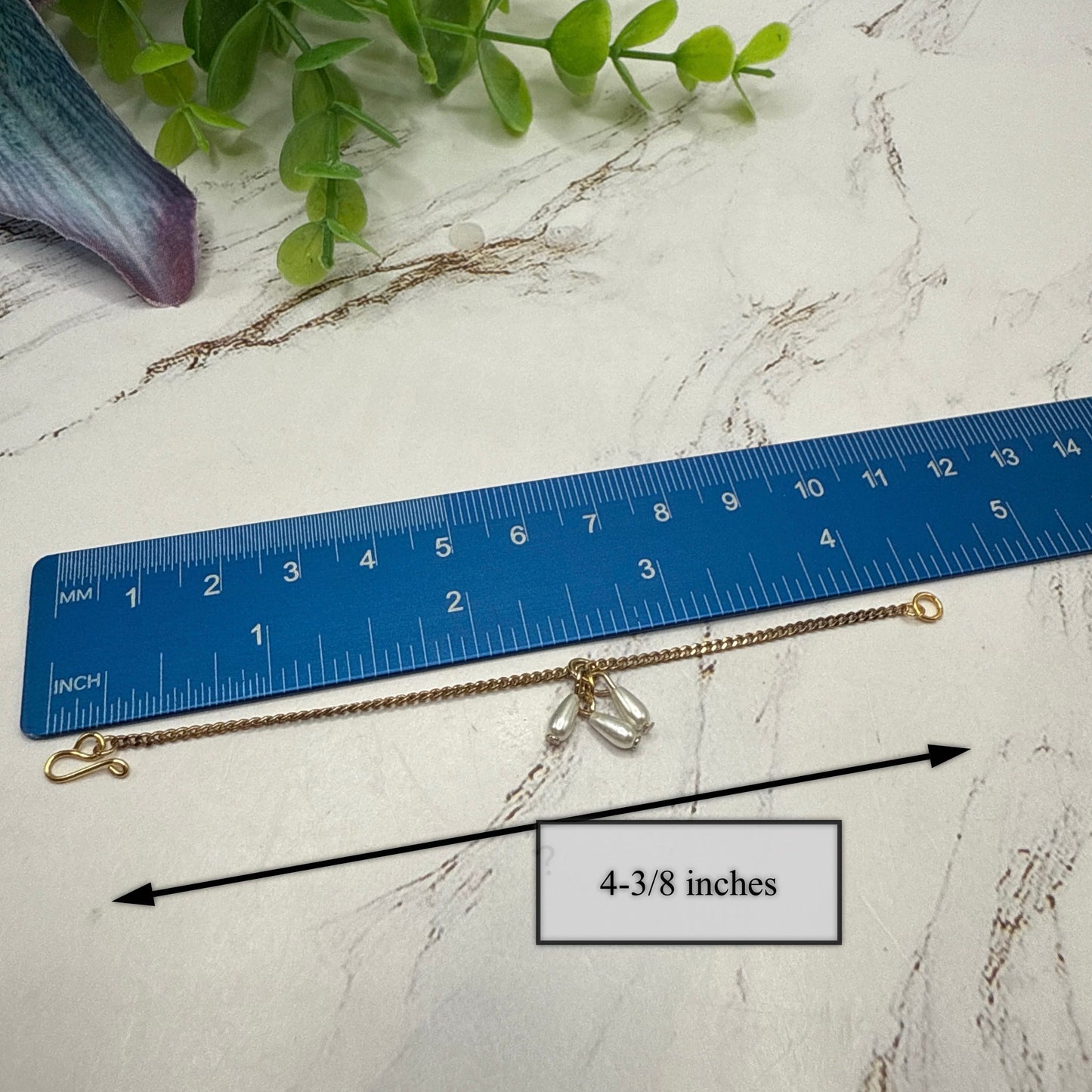 Teardrop Pearl Dangles Doll necklace & Earrings Set • 14 Inch Fashion Doll Jewelry