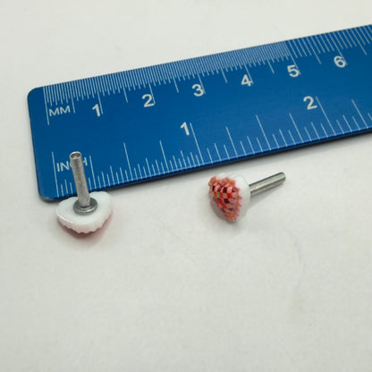 Pink Coral Lattice Design Heart Post Doll Earrings • 2mm Post for 18 Inch Fashion Doll