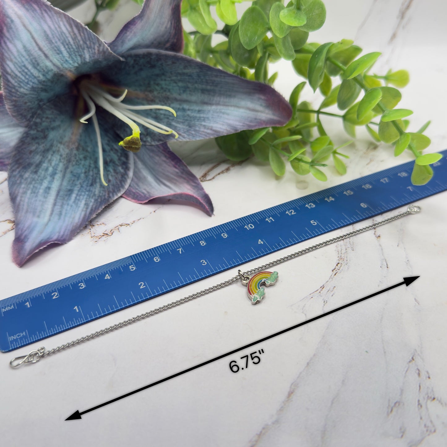 Rainbow Charm Doll Necklace • 18 Inch Fashion Doll Jewelry