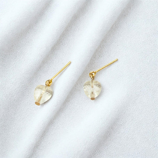 Clear Acrylic Crystal Heart Doll Earrings • 18 Inch Fashion Doll Jewelry