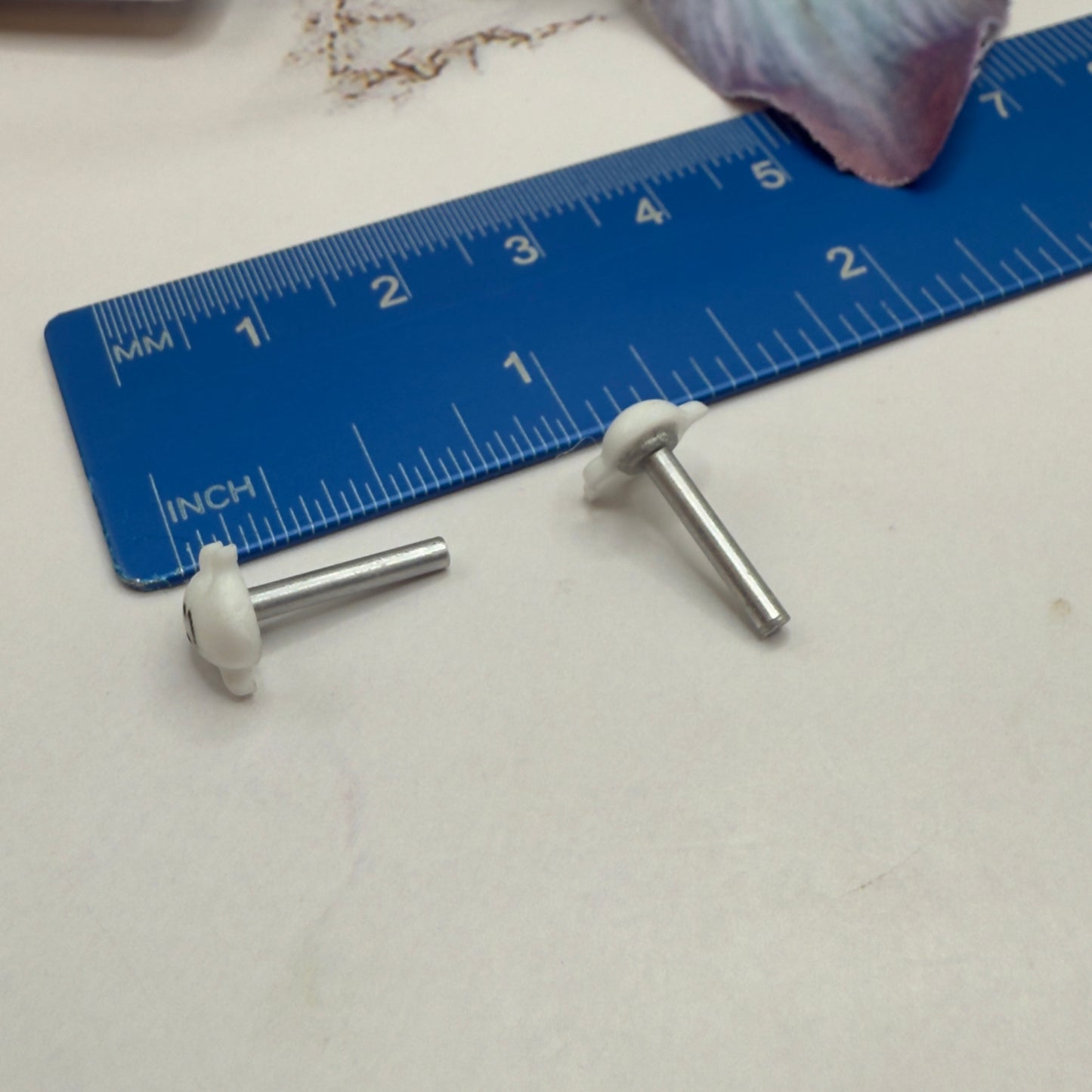 Ghost Halloween Post Doll Earrings •2mm Post fit 18 Inch Fashion Doll