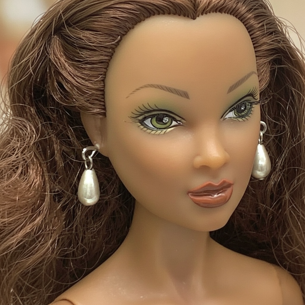 Silver Teardrop Dangle Doll Earrings • 16 Inch Fashion Doll Jewelry