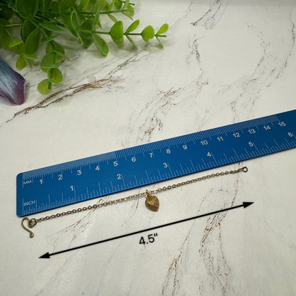 Gold Heart Charm Doll Necklace • 14 Inch Fashion Doll Jewelry