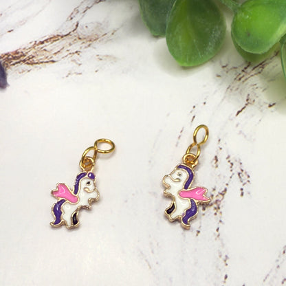Unicorn Charm Doll Earring DANGLE ONLY •  Fits 2mm Post Earrings • 18” Fashion Doll Jewelry