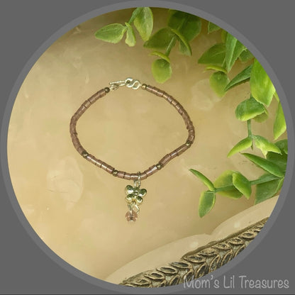 Purple Glass Bead Butterfly Doll Necklace •16 Inch Fashion Doll Jewelry