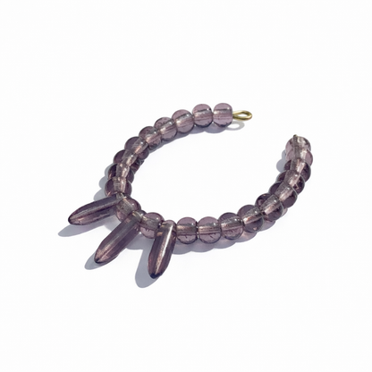 Purple Glass Wire Choker Doll Necklace • 16” Fashion Doll Jewelry