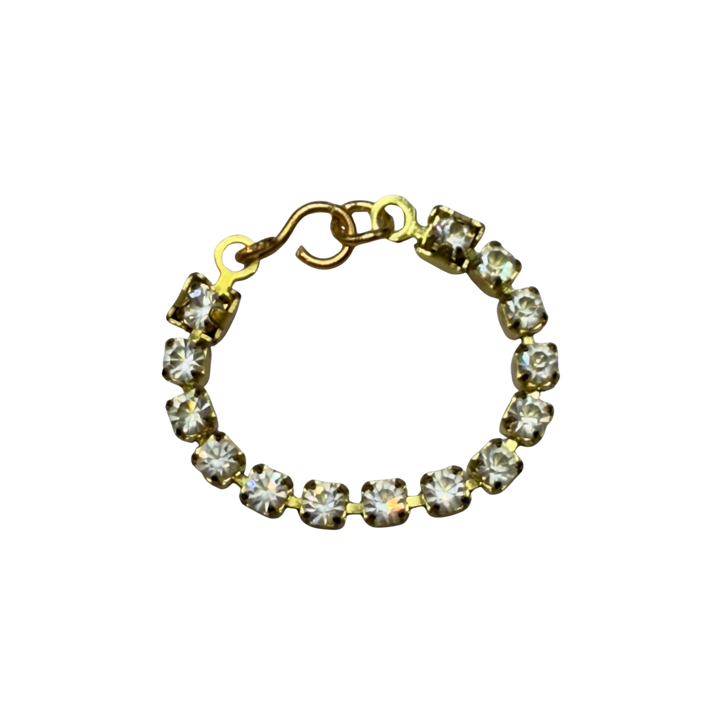 Clear Rhinestone Gold Tone Doll  Necklace • 10-12” 1:6 Fashion Doll Jewelry