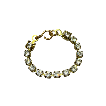 Clear Rhinestone Gold Tone Doll  Necklace • 10-12” 1:6 Fashion Doll Jewelry