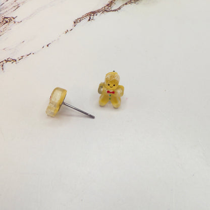 Gingerbread Man Christmas Post Doll Earrings • 18 Inch Fashion Doll Jewelry