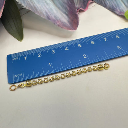 Clear Rhinestone Gold Tone Doll  Necklace • 10-12” 1:6 Fashion Doll Jewelry