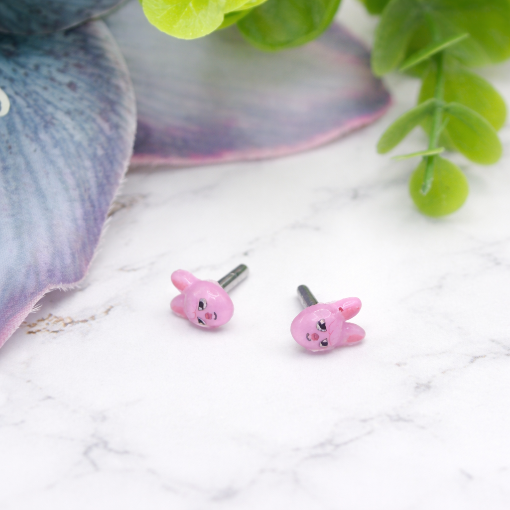 Pink Easter Bunny Post Doll Earrings • 2mm Post for 18 Inch Fashion Doll (Copy)