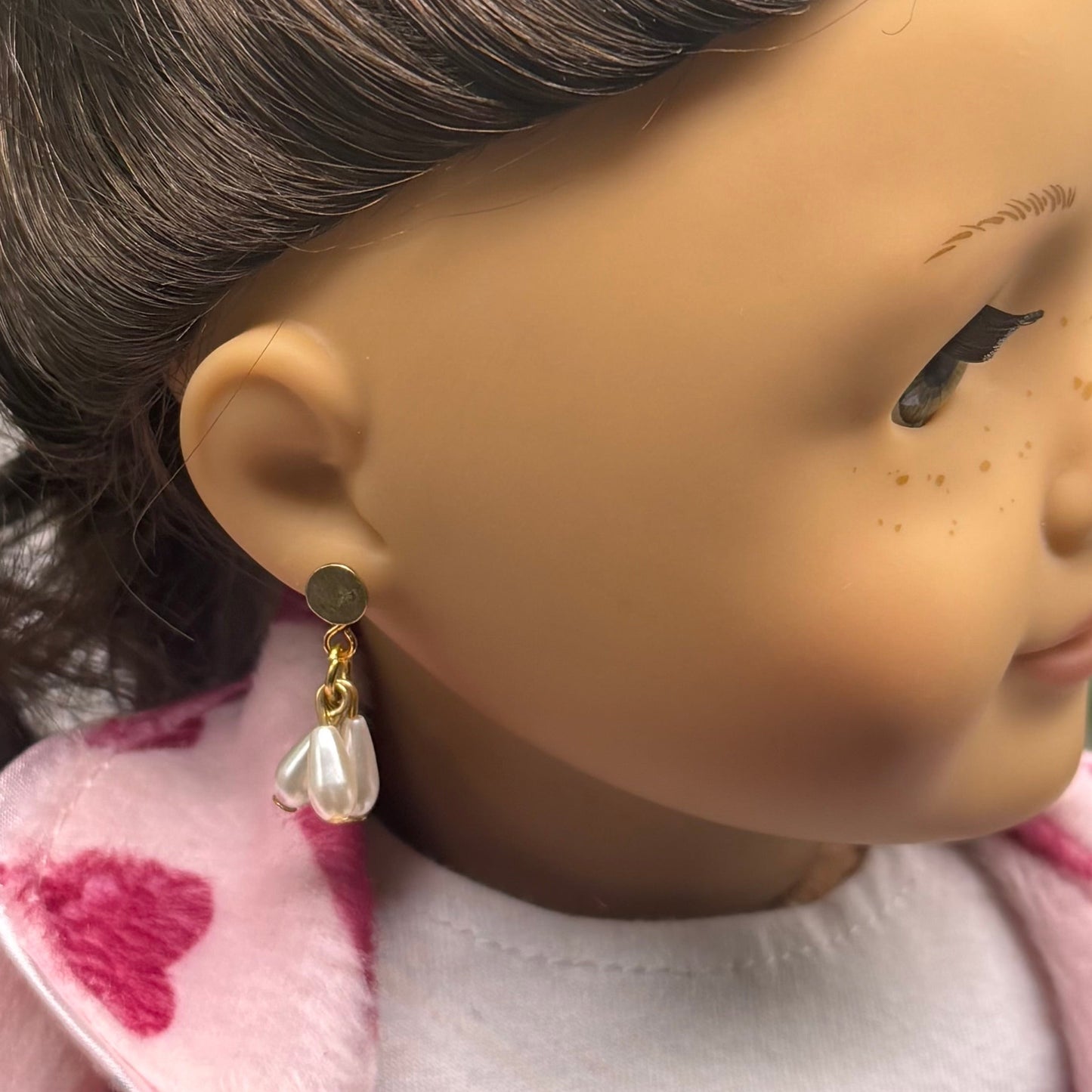 Teardrop Pearl Drop Doll Earring DANGLE ONLY • 18 Inch Fashion Doll Jewelry