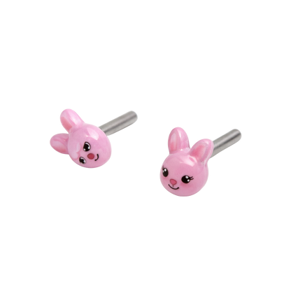 Pink Easter Bunny Post Doll Earrings • 2mm Post for 18 Inch Fashion Doll (Copy)