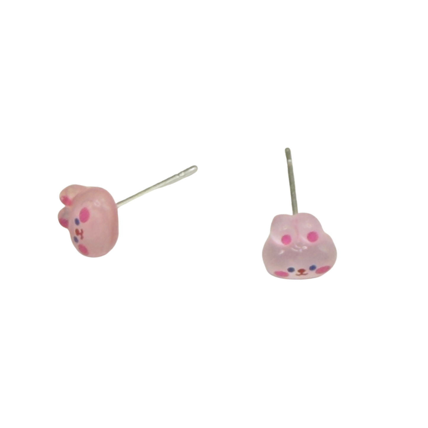 Light Pink Bunny Easter Post Doll Earrings • 18 Inch Fashion Doll Jewelry