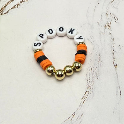 Spooky Halloween Beaded Stretch Bracelet | for 18 Inch Fashion Doll