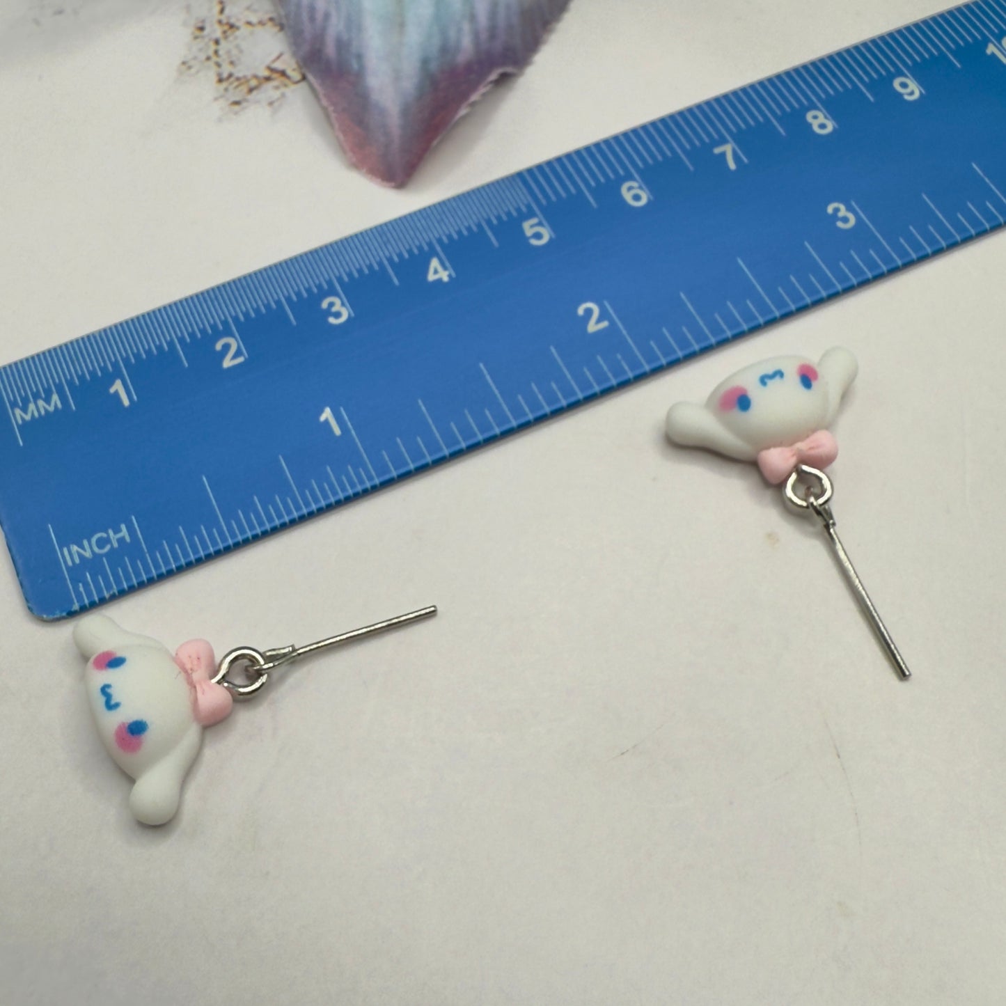 Cinnamoroll Sanrio White Puppy Charm Doll Necklace & Earrings • 18 Inch Fashion Doll Jewelry