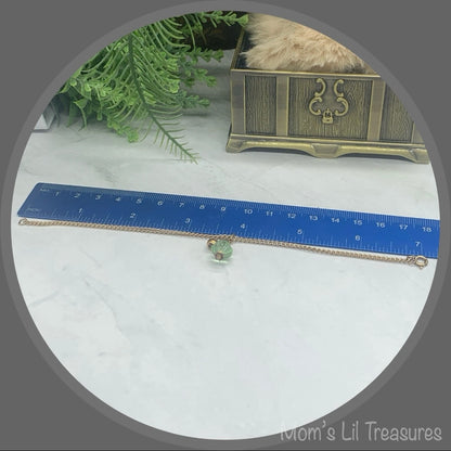 Green Perfume Bottle Look Pendant Doll Necklace • 18 inch Fashion Doll Jewelry