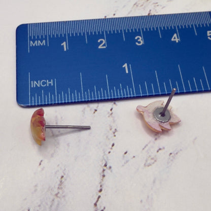 Fall Autumn Leaves Leaf Post Doll Earrings  • 18 Inch Fashion Doll Jewelry