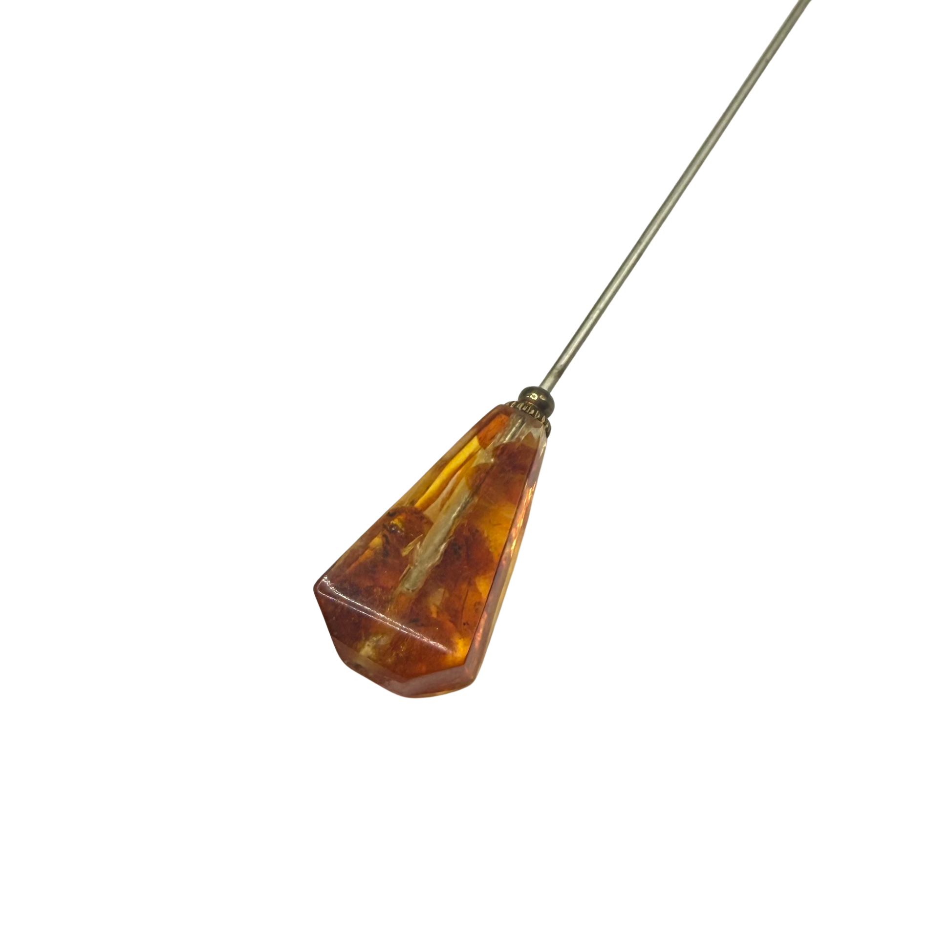 ✨ Handmade Vintage-Inspired Hatpin | Stick Pin | Hat Accessory | Sweater & Hijab Pin | Decorative Jewelry Gift for Her ✨

Victorian-Style Acrylic Faceted Amber-Colored Elongated Diamond Prism Shaped Translucent Hatpin - 6 Inch