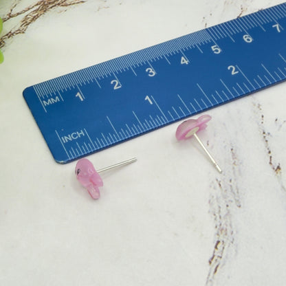 Pink Easter Bunny Post Doll Earrings • 18 Inch Fashion Doll Jewelry