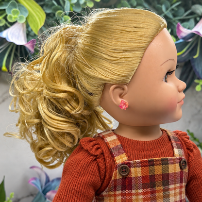 Autumn Fall MapleLeaf Post Doll Earrings | for 18 Inch Fashion Dolls