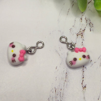 Hello Cat Kitty Charm Doll Earring DANGLE ONLY • 18” Fashion Doll Jewelry