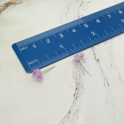 Light Purple Bunny Easter Post Doll Earrings • 18 Inch Fashion Doll Jewelry