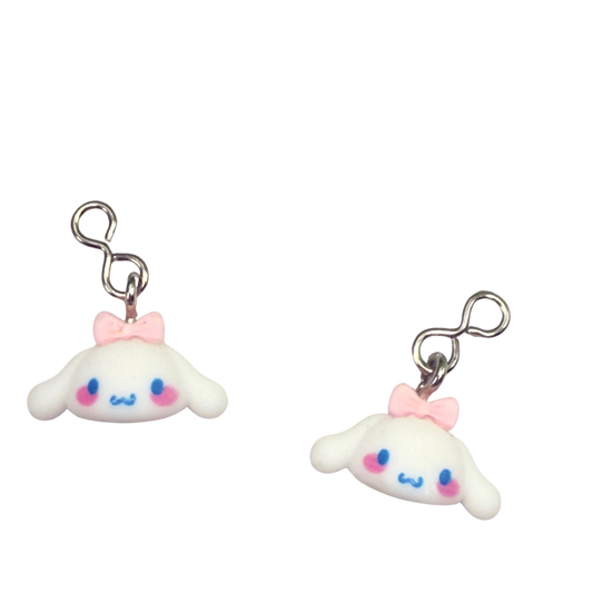 Cinnamoroll Sanrio Bunny Charm Doll Earring DANGLE ONLY • 18” Fashion Doll Jewelry
