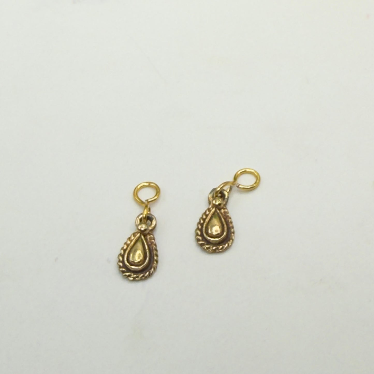 Gold Teardrop Doll Earrings DANGLE ONLY • 18 Inch Fashion Doll Jewelry