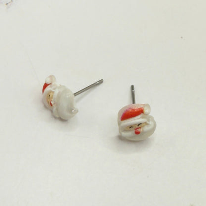 Santa Claus Christmas Post Doll Earrings • 18 Inch Fashion Doll Jewelry