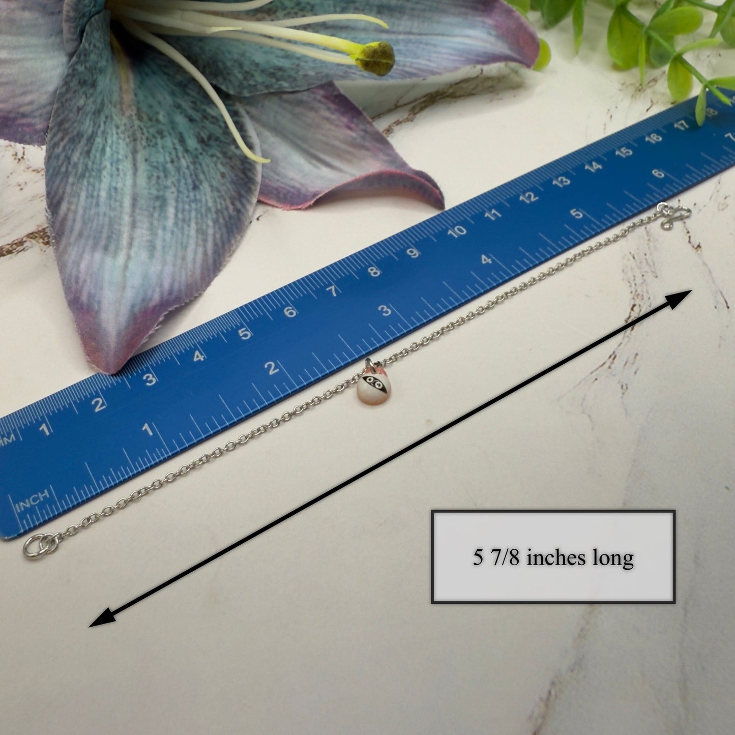 Halloween Mummy Charm Doll Necklace and Earrings Set • 14 Inch Doll Jewelry