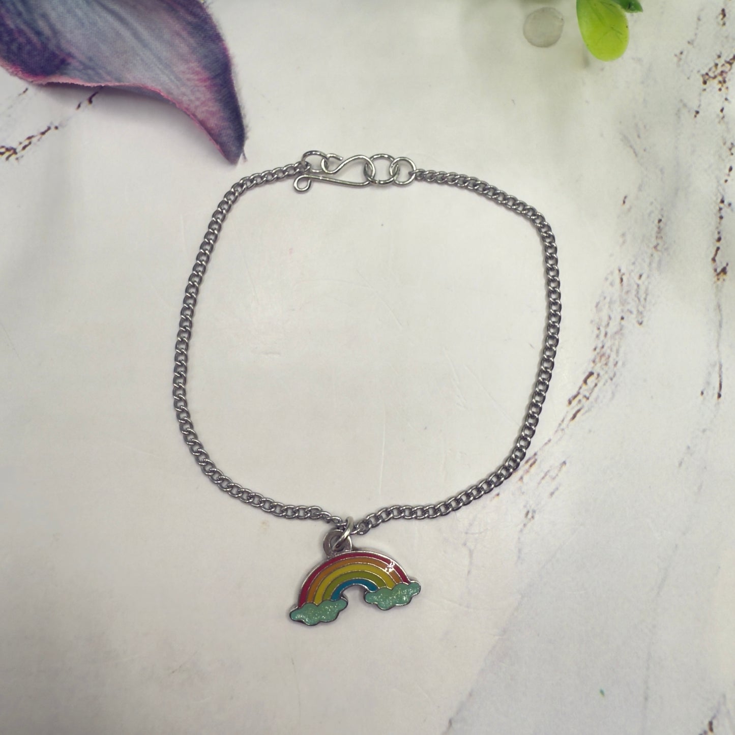 Rainbow Charm Doll Necklace • 18 Inch Fashion Doll Jewelry