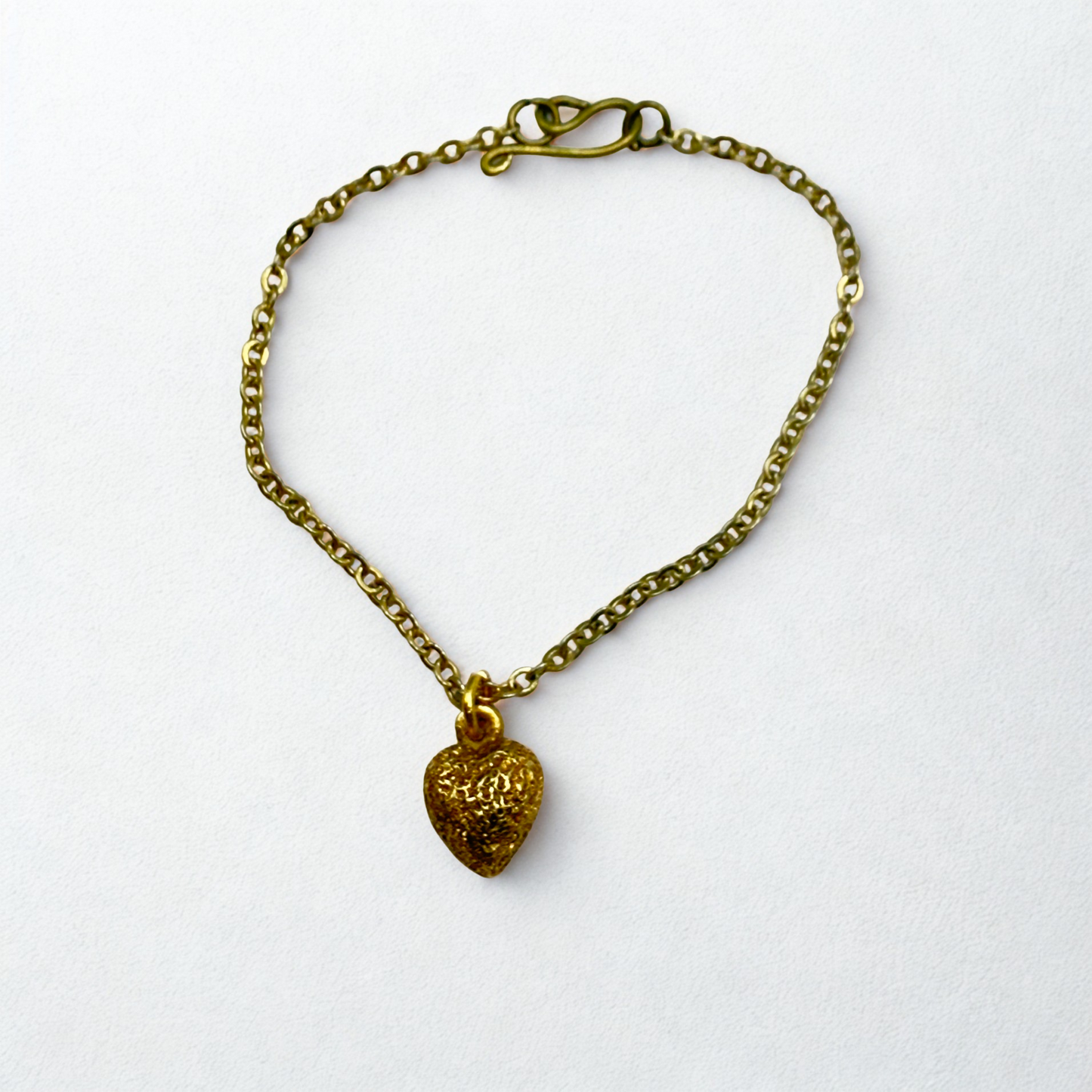 Gold Heart Charm Doll Necklace • 14 Inch Fashion Doll Jewelry