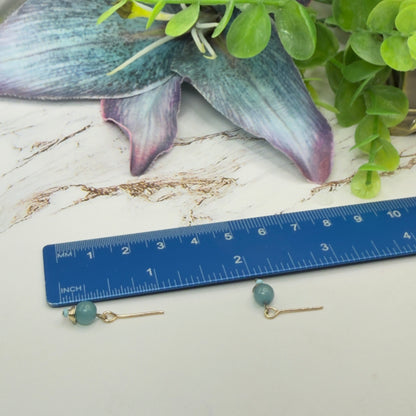 Dusty Blue Dangle Doll Necklace & Earrings Set • 18 Inch Fashion Doll Jewelry