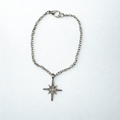 Silver Starburst Charm Doll Necklace • 18 Inch Fashion Doll Jewelry