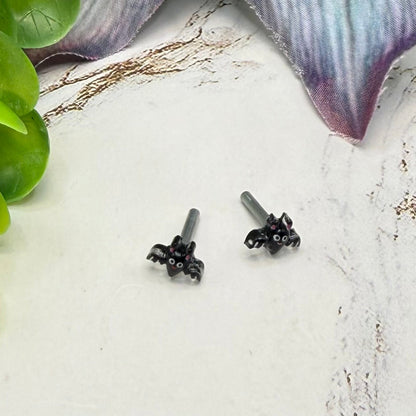 Bat Halloween 2mm Post Doll Earrings • fits 18 Inch Doll • American Girl