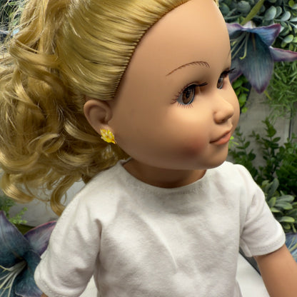 Fall Autumn Leaves Leaf Post Doll Earrings  • 18 Inch Fashion Doll Jewelry