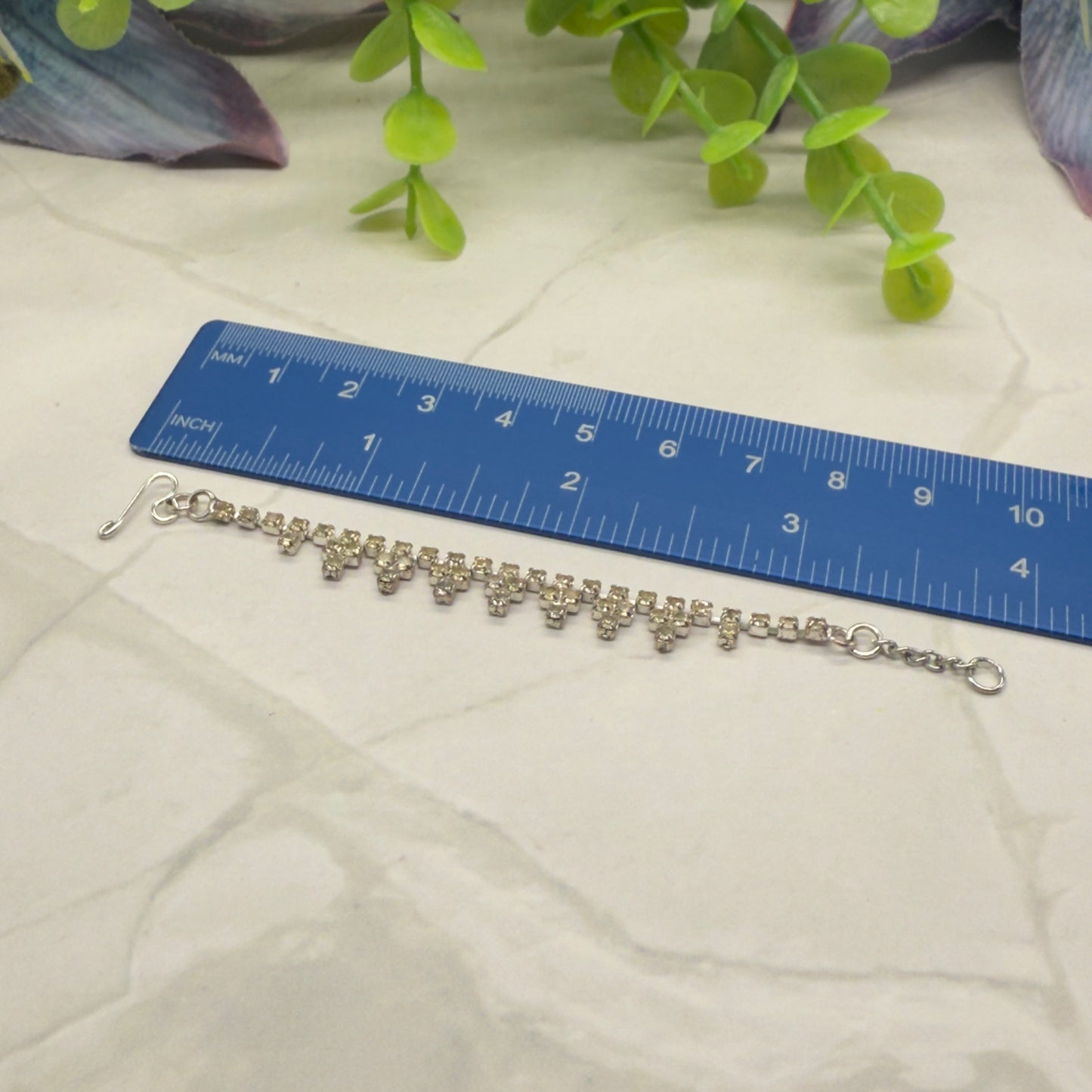 Clear Rhinestone Lace Collar Vintage Style Doll Necklace • 16” Fashion Doll Jewelry